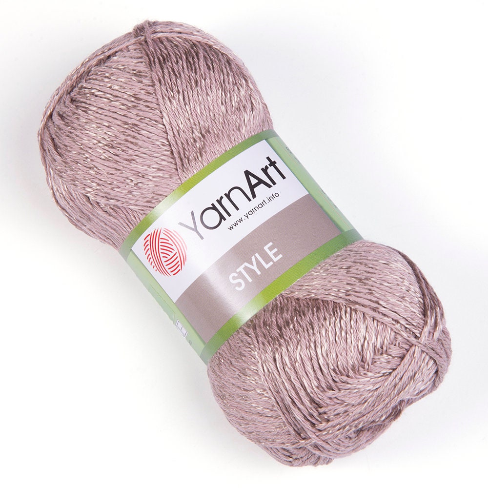 Círculo Encanto Yarn 100% Viscose - Light Worsted Weight Yarn - Gold Yarn, Ball of Yarn - 3.52 oz, 140 yds, Color 7577, Gold