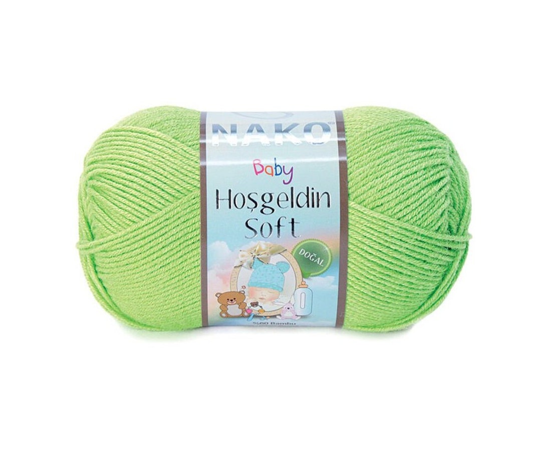 Nako Hosgeldin Soft, Special Yarn for Newborn Babies, Baby Yarn