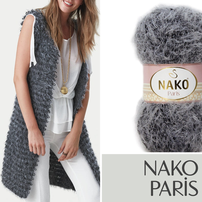 Scarf Shawl Yarn For Winter Knitting Yarn Cardigan Nako Paris Crochet Yarn Acrylic Yarn