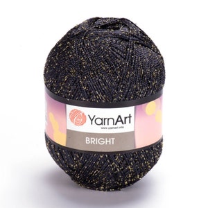 YarnArt Bright, Glitzy Yarn,  Metallic Yarn, Glittery Yarn, Sparkly Yarn, Accessories Yarn, Shiny Yarn, Yarnart Bright, 2 Sport Yarn