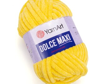 YarnArt Dolce Maxi, Super Bulky Yarn, Baby Yarn, Amigurumi Yarn, Blanket Yarn, Very Softy Yarn, 100% Micro Polyester Yarn, Velvet Yarn,