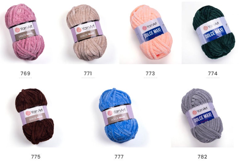 Yarnart Dolce - Velvet Knitting Yarn Beige - 771
