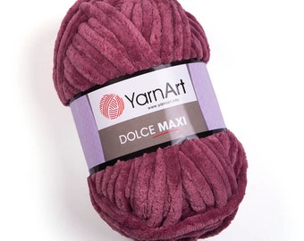 YarnArt Dolce Maxi, Super Bulky Yarn, Baby Yarn, Amigurumi Yarn, Blanket Yarn, Very Softy Yarn, 100% Micro Polyester Yarn, Velvet Yarn,