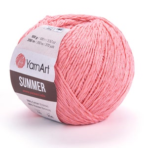 YarnArt Summer, Glitzer-Garn, Strickgarn, Sommer-Garn, Glitzer-Garn, Schal-Garn, Buntes Garn, Accessoires Garn, Häkel-Garn