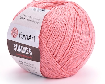 YarnArt Summer, Glittery Yarn, Knitting Yarn, Summer Yarn, Sparkly Yarn, Shawl Yarn, Bright Yarn, Accessories Yarn, Crochet Yarn