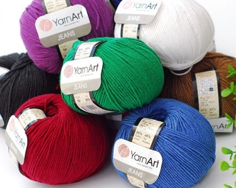 YarnArt Jeans, Amigurumi Cotton Yarn, Knitting Yarn, Crochet Yarn, Baby Yarns, Amigurumi