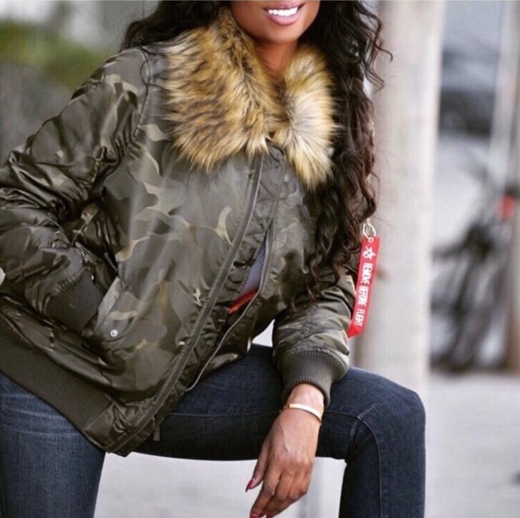 Camo Bomber Jacket Etsy