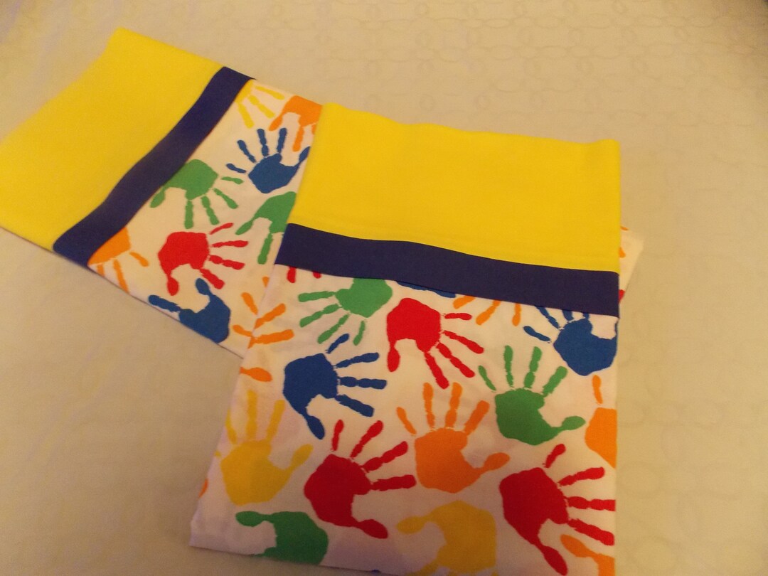 Handprint Pillowcase Etsy