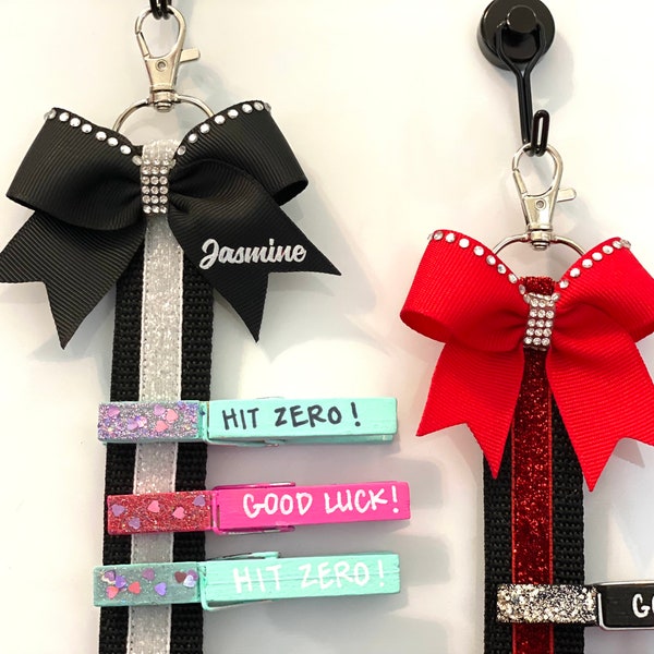 Spirit Pin Strap - Regular Backpack size | Personalized Cheer Dance Pin Holder, variety of colour combinations