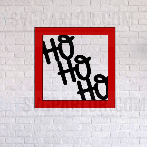 SVG ho ho ho card shadow box sentiment Christmas cutting file for slimline cards scrapbooks download file only. SVG ho ho ho card shadow box sentiment Christmas cutting file for slimline cards scrapbooks download file only.