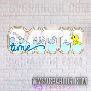 Plik do cięcia kąpieli SVG tytuł dziecko pierwsza kąpiel scrapbooking dziecko noworodek dziecko ciąża svg papier pikowanie pobierz tylko plik