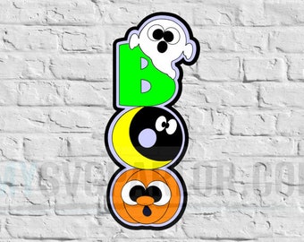 Halloween BOO SVG File: Spooky Vibes Cutting File (Digital Download)