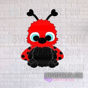 File di taglio SVG coccinella cucciolo di insetto animale per scrapbooking, decorazioni per torte e altro SCARICA solo il file