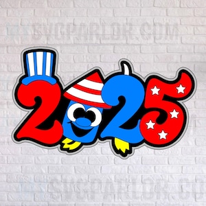 SVG 2025 Feuerwerk Titel Schneidedateititel für Scrapbooking Karten und mehr Download Datei nur Kira Sortor
