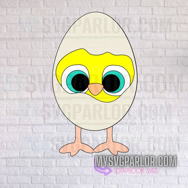 SVG chick baby hatching cutting file baby bird easter for scrapbooking cards cake toppers and more DOWNLOAD file only