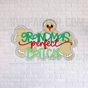 Titre du fichier de coupe de grand-mère SVG parfait pour les enseignes de décoration de cartes de scrapbooking et plus, à télécharger uniquement.