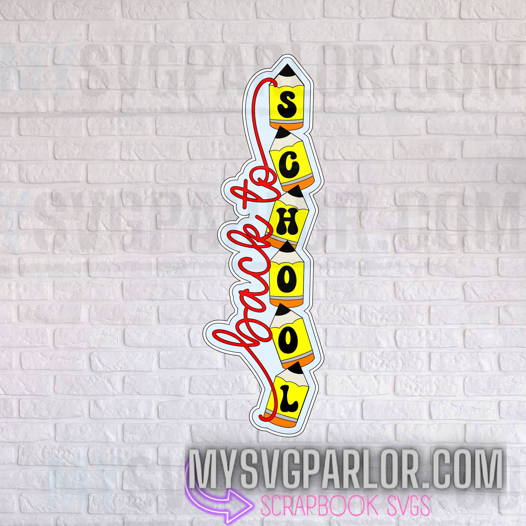 Back to School SVG: Pencil Design Cutting File (download Only) - Etsy