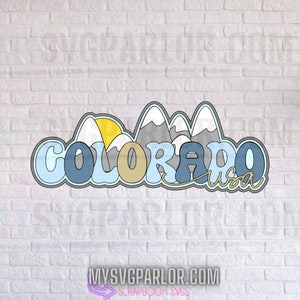 Colorado USA SVG File: Scrapbook Paper Piecing (Digital Download)