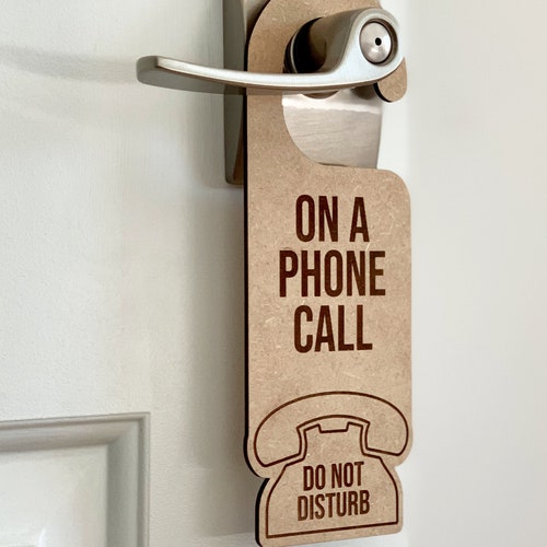 Do Not Disturb Door Sign Engraved Wooden Hanger Handle Hotel - Etsy