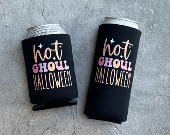 Hot Ghoul Halloween Can Cooler