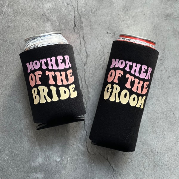 Mother of the Bride or Groom Retro Can Coolers