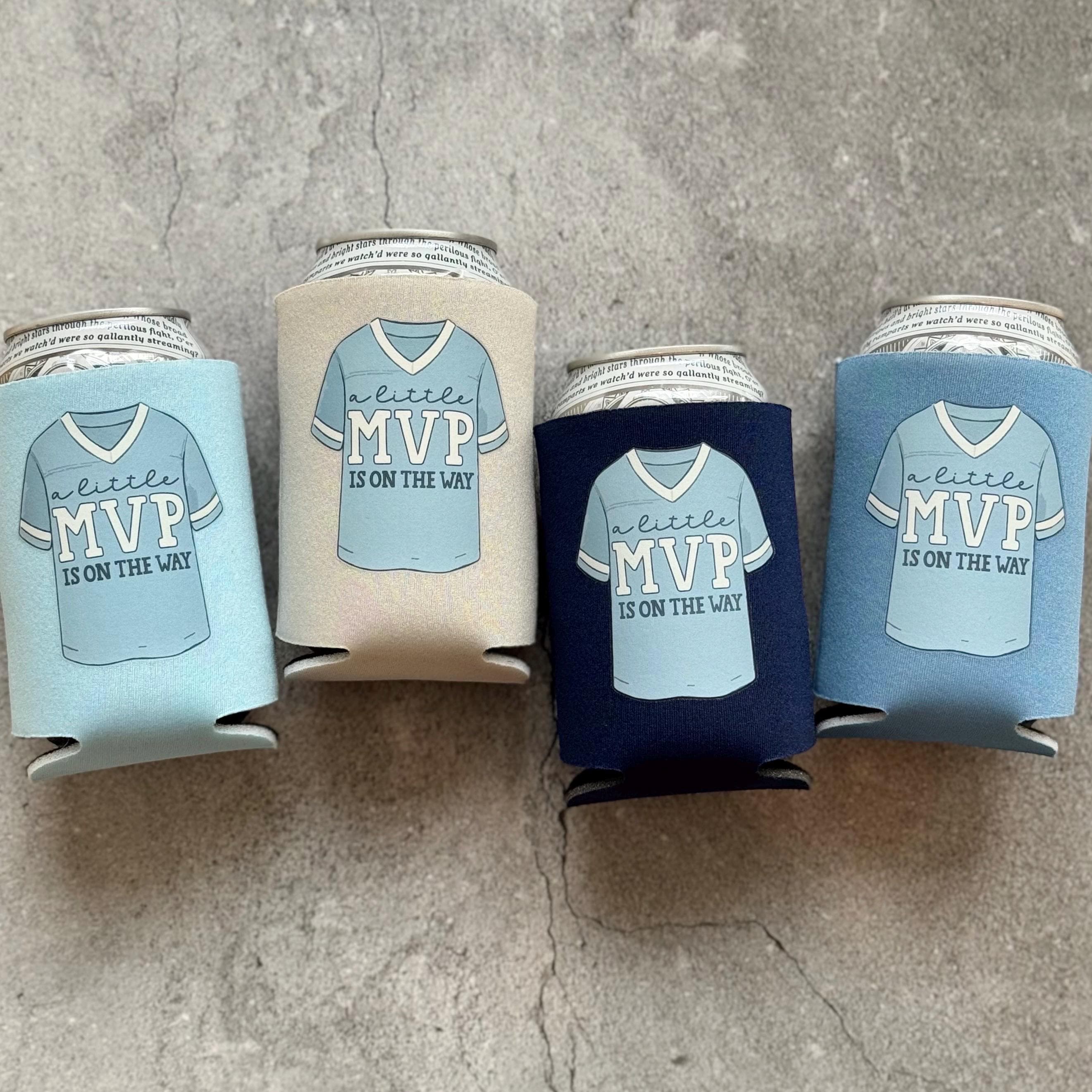 A Little MVP is on the Way Sports Theme Baby Boy Shower Can Coolers - Etsy