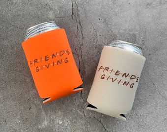Set of 4 Friendsgiving Can Coolers