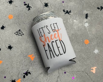 Let’s Get Sheet Faced Halloween Party Favor Can Coolers