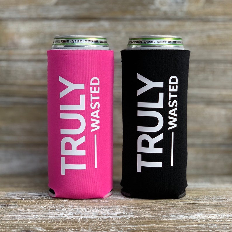 Truly Wasted Seltzer Slim Can Coolers Etsy