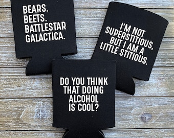Michael Scott Quotes Beer Can Coolers