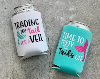 Trading My Tail for a Veil Time to Party Our Tails Off Bachelorette Party Can Coolers
