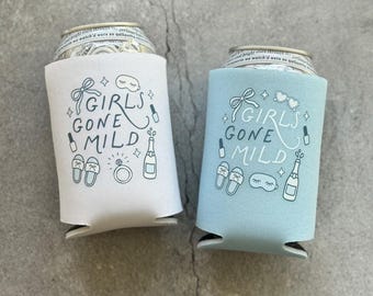Girls Gone Mild Bachelorette Can Coolers Spa Salon Day Slumber Party