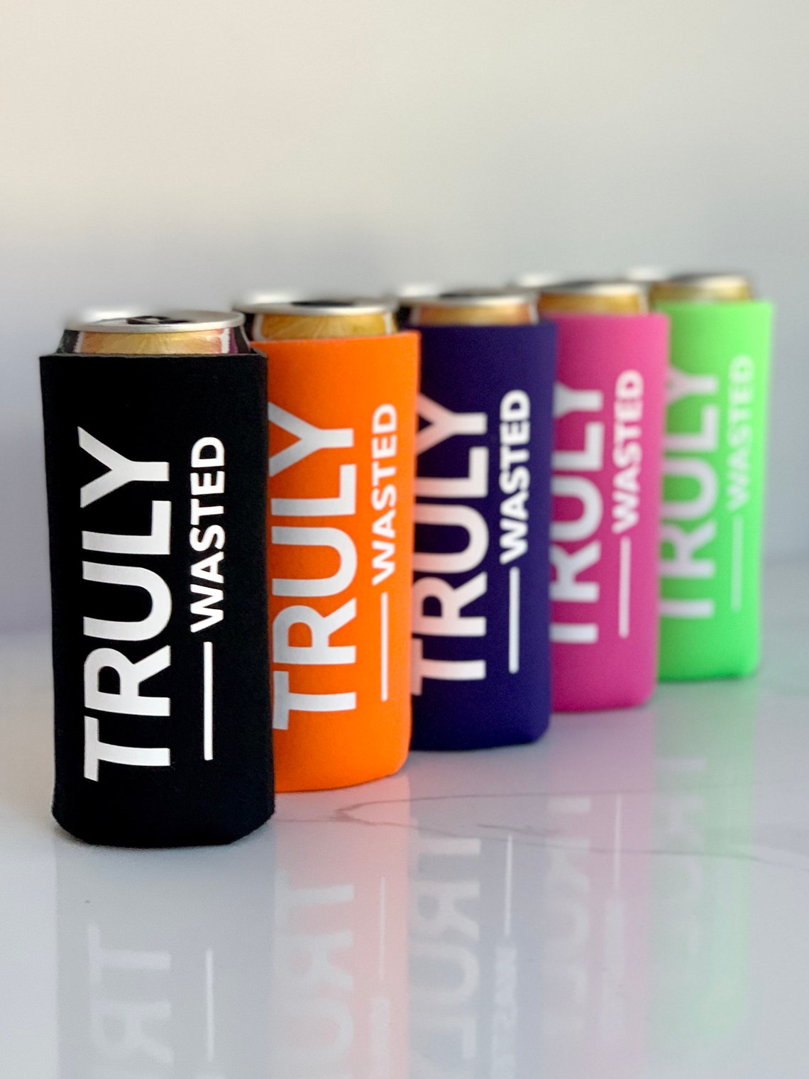 Truly Wasted Seltzer Slim Can Coolers Etsy