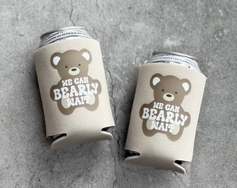 We Can Bearly Wait Baby Shower Can Coolers Teddy Bear Theme