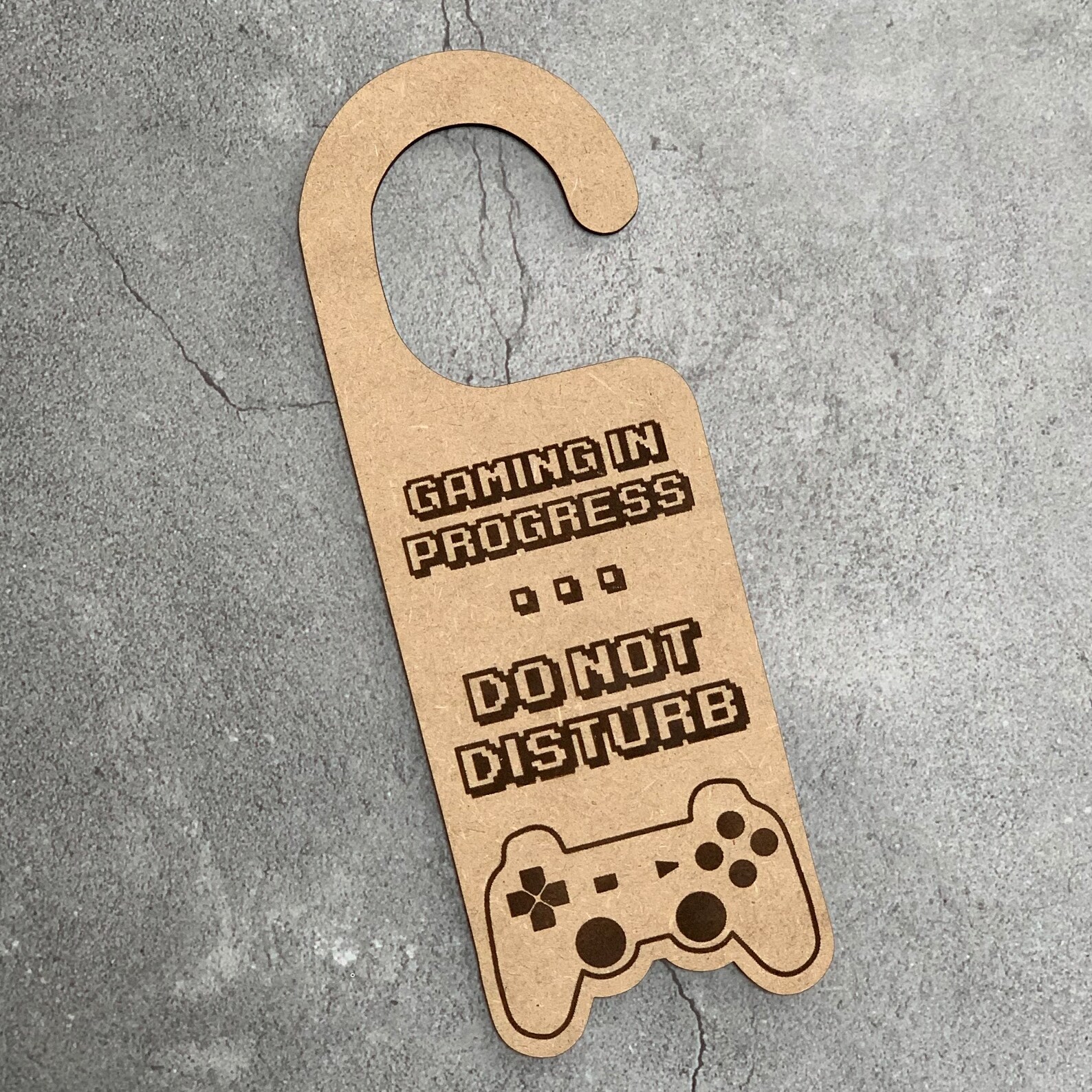 Gaming in Progress Do Not Disturb Laser Engraved Door Hanger - Etsy