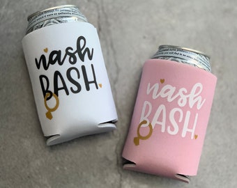 Nashville Nash Bash Bridal Party, Bachelorette Party or Girls Trip Beer Can Coolers