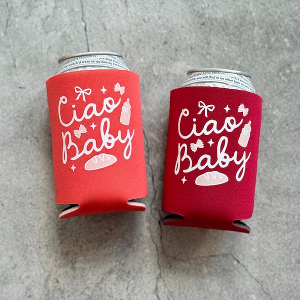 Ciao Baby Italian European Inspired Baby Shower Can Coolers