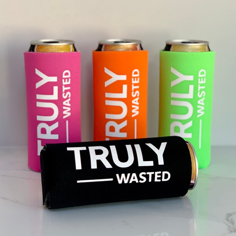 Truly Wasted Seltzer Slim Can Coolers Etsy