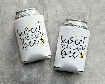 Sweet as Can Bee Gender Neutral Gender Reveal Baby Shower Can Coolers