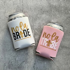 Nola Bride Nola Tribe New Orleans Louisiana Mardi Gras Bachelorette Party Can Coolers
