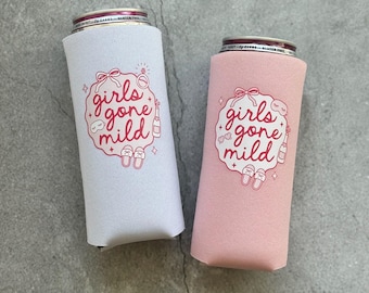 Girls Gone Mild Bachelorette Can Coolers Spa Salon Day Slumber Party