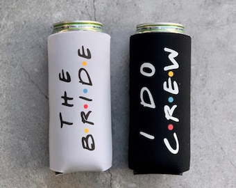 Bride & I Do Crew Bachelorette Party Slim Seltzer Can Coolers