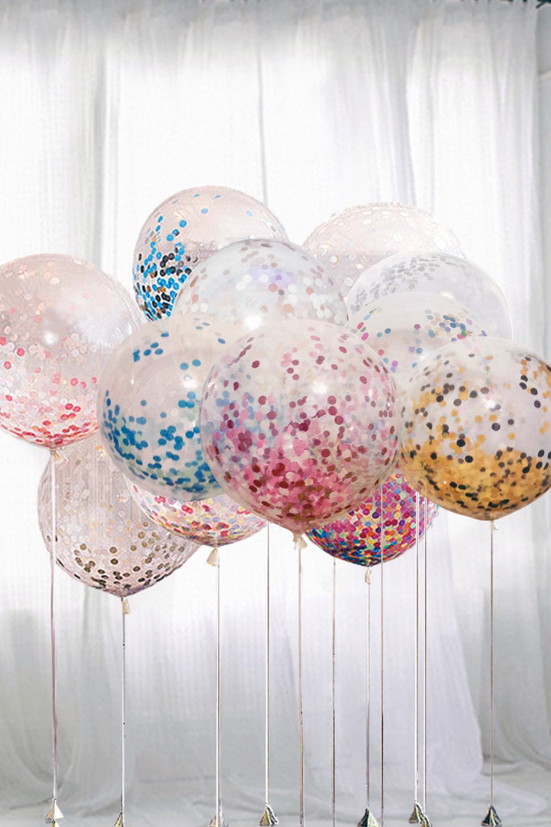 18 inch Confetti Balloons Bachelorette Party,Baby Shower Party Balloons Bridal Shower Balloon Fashion Confetti Balloons Wedding Balloon