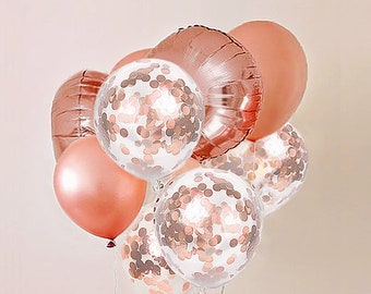Rose Gold Balloon Bouquet, Balloons, Summer Wedding Ideas, Bridal Shower Balloons, Wedding Balloons / Engagement Decoration /Bachelorette
