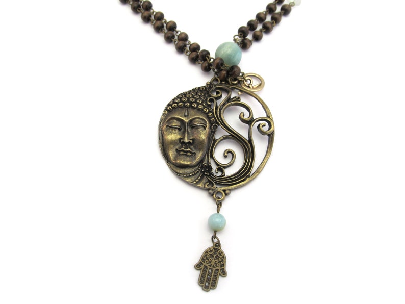 Collier Bouddha Amazoniet image 6