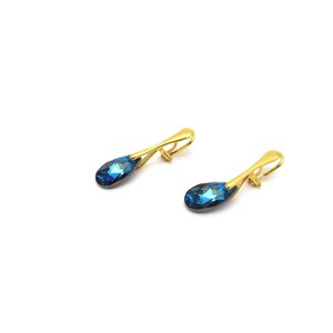 Clip earrings Swarovski® bermuda blue image 7