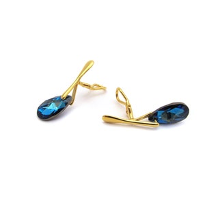 Clip earrings Swarovski® bermuda blue image 1