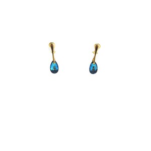 Clip earrings Swarovski® bermuda blue image 4