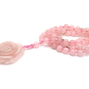 Necklace Rose Quartz Rose image 10