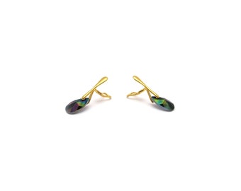 Boucles d'oreilles clip Cristal Swarovski® Rainbow